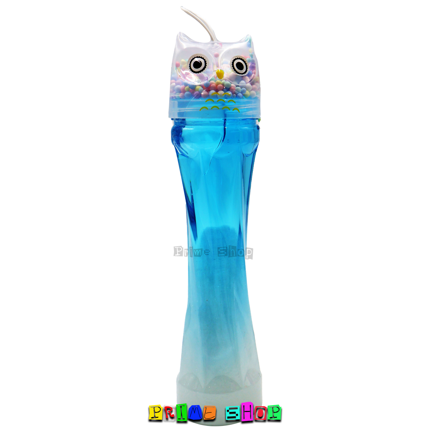 สไลม์คริสตัล แบบขวด มีเม็ดโฟม