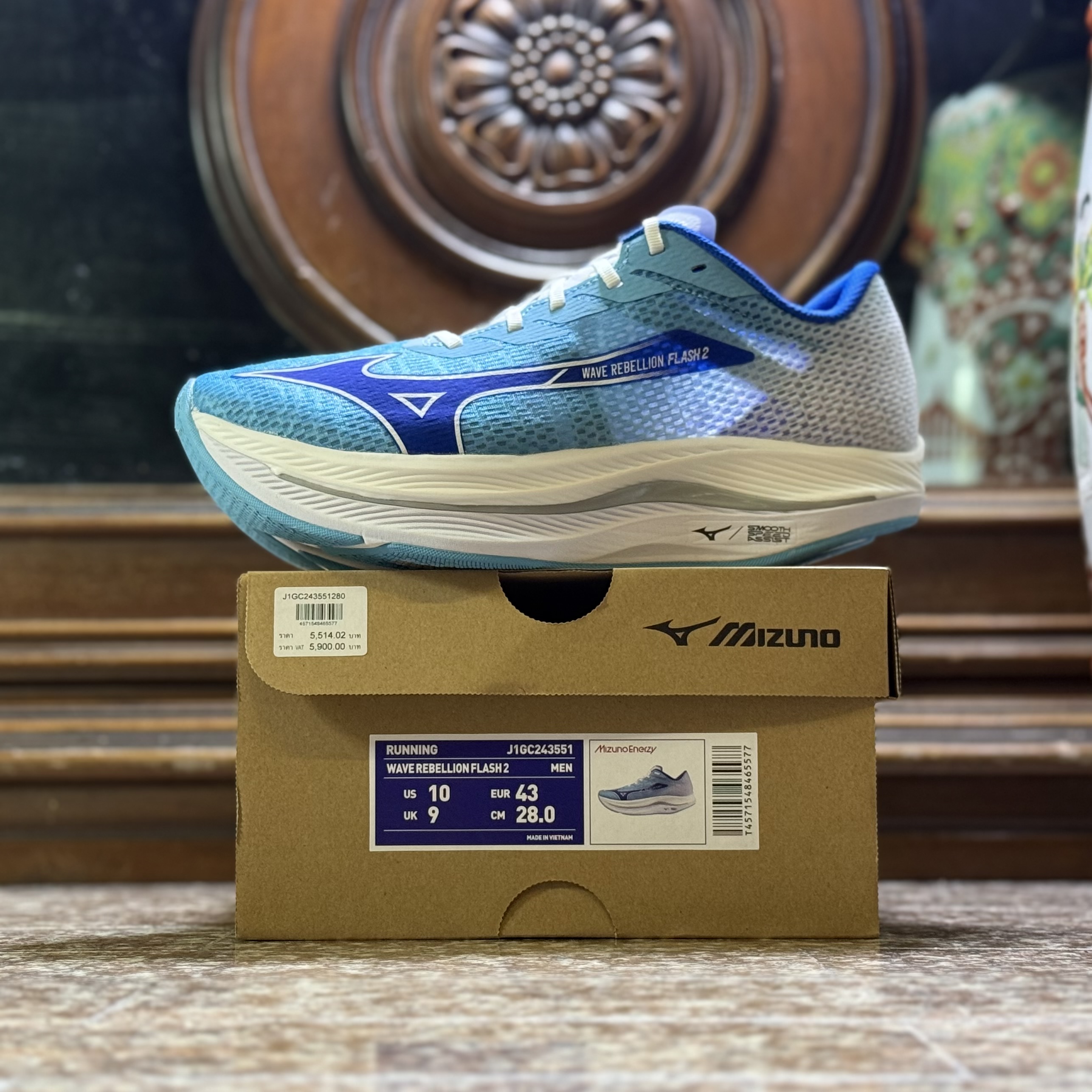 รองเท้าวิ่ง Mizuno Wave Rebellion Flash 2 (M9/10US)