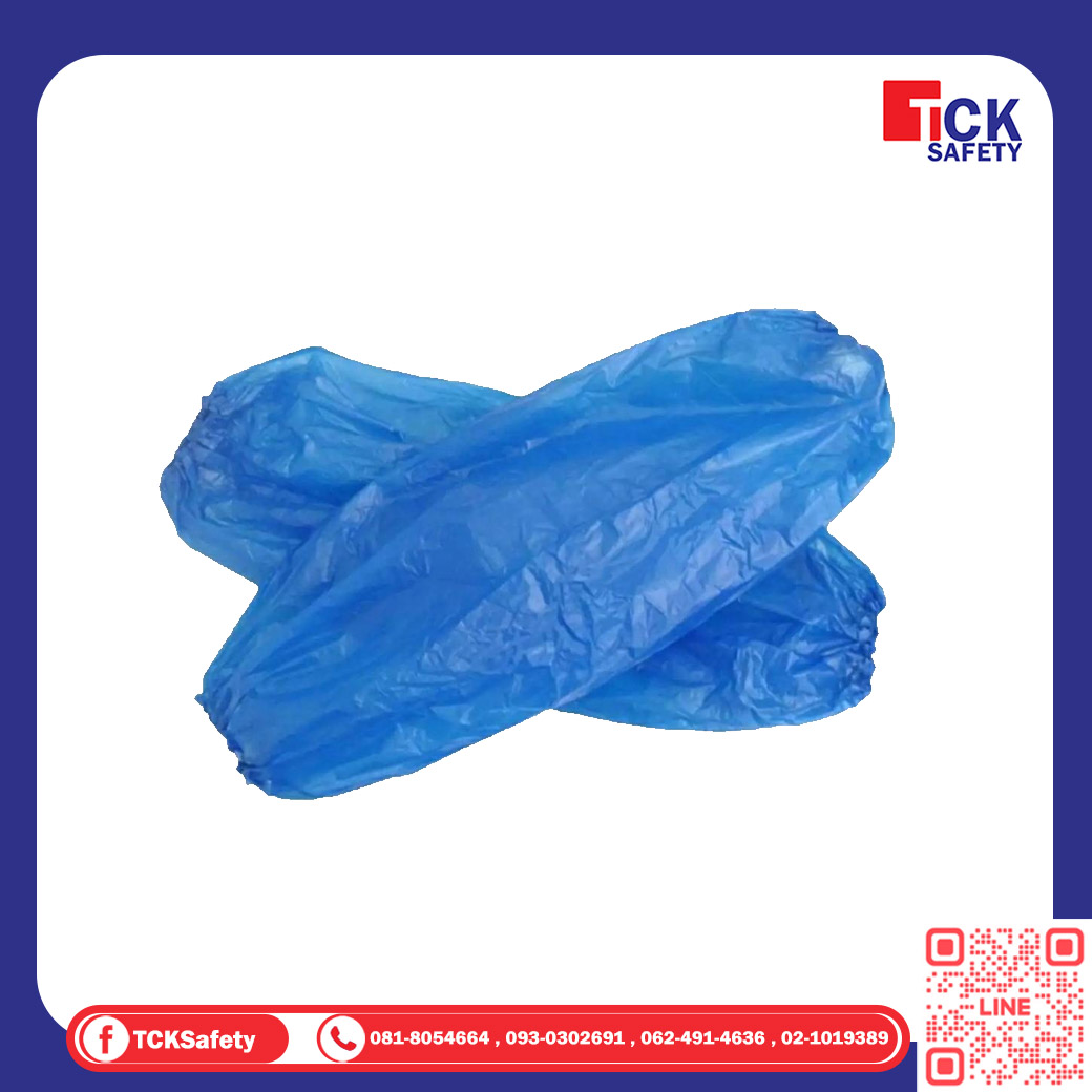 ปลอกแขนพลาสติก HDPE 100คู่/แพค
