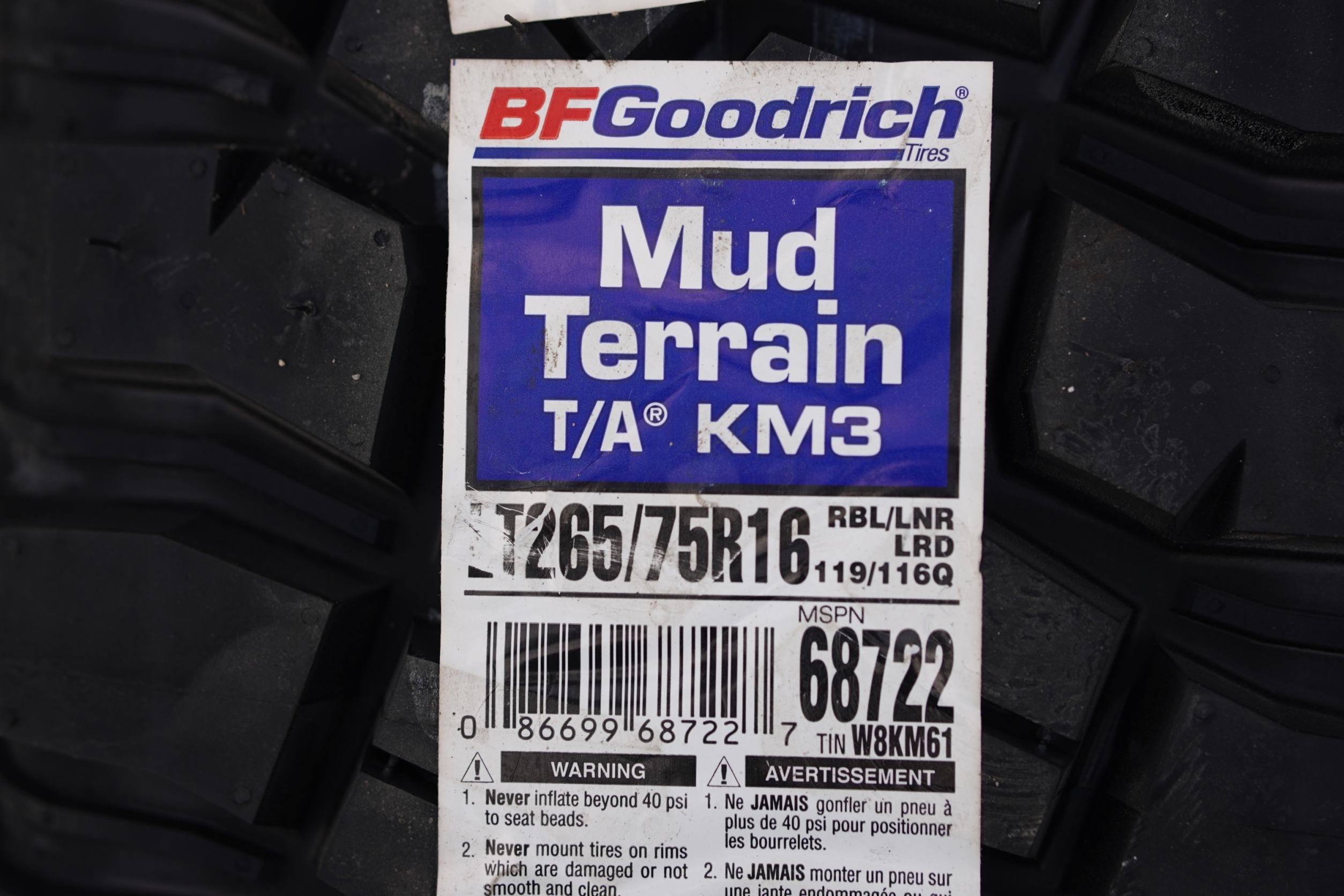 BF GOODRICH KM3 265/75-16 USA มาใหม่ ที่ STEP9