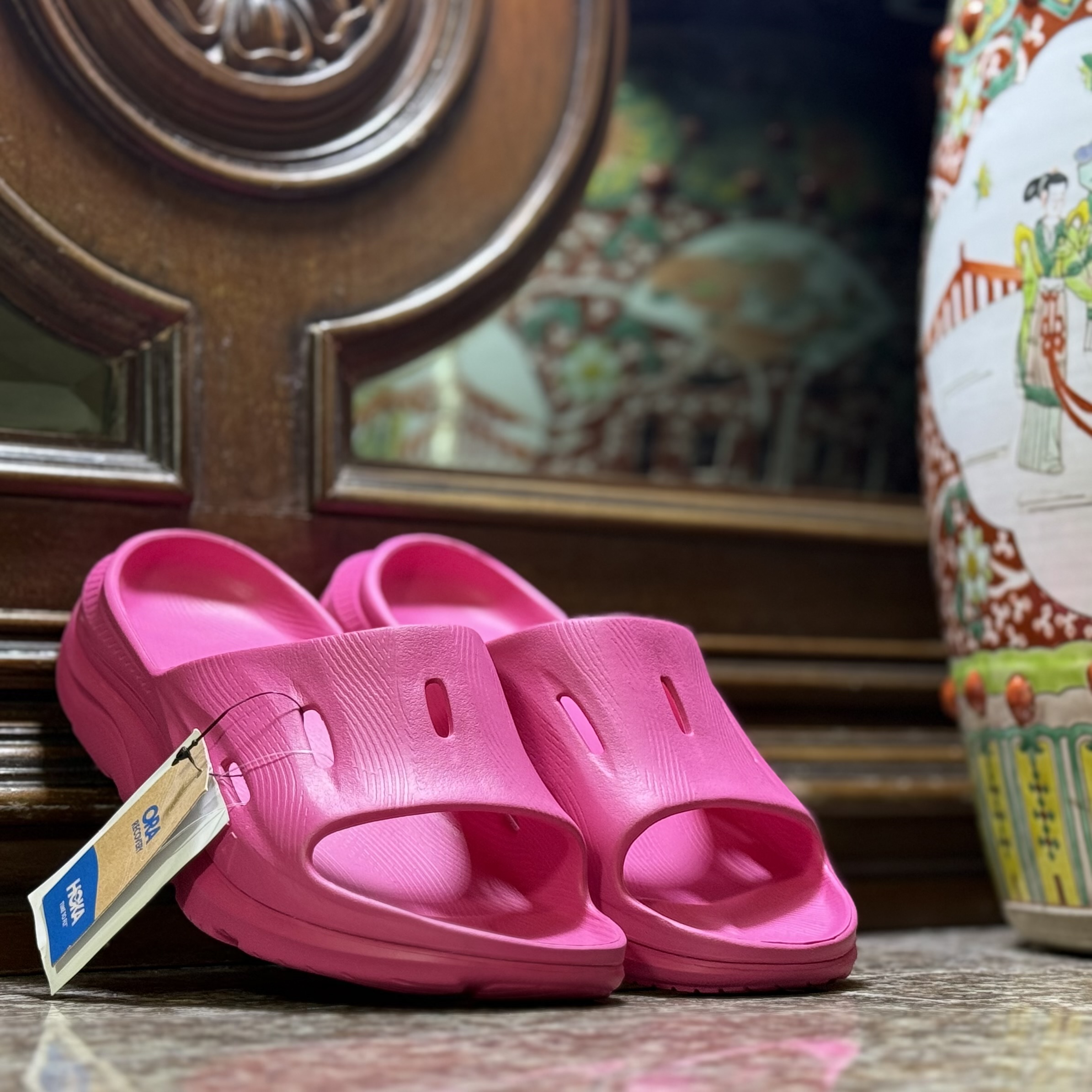 รองเท้า HOKA Ora Recovery Slide 3 ‘Pink Yarrow’ (M8/9/10US)