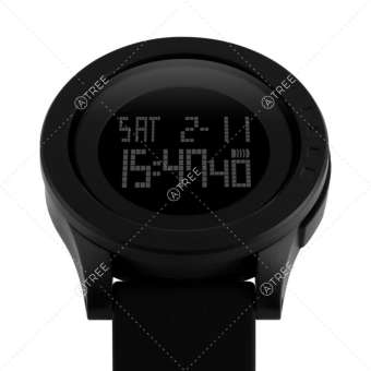 SKMEI ของแท้ 100% ส่งในไทยไวแน่นอน นาฬิกาข้อมือผู้ชาย สไตล์ Sport Digital Watch บอกวันที่ ตั้งปลุก จับเวลา ตัวเลข LED ใหญ่ ชัดเจน กันน้ำ สายเรซิ่นสีดำ รุ่น SK-M1142 สีน้ำเงิน (Blue)