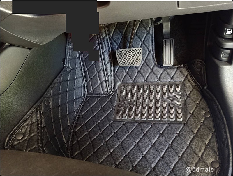 พรมปูพื้นรถยนต์ 6D HONDA CITY ปี2008-13 พรมหนัง6D เกรดA เต็มคัน 3ชิ้น