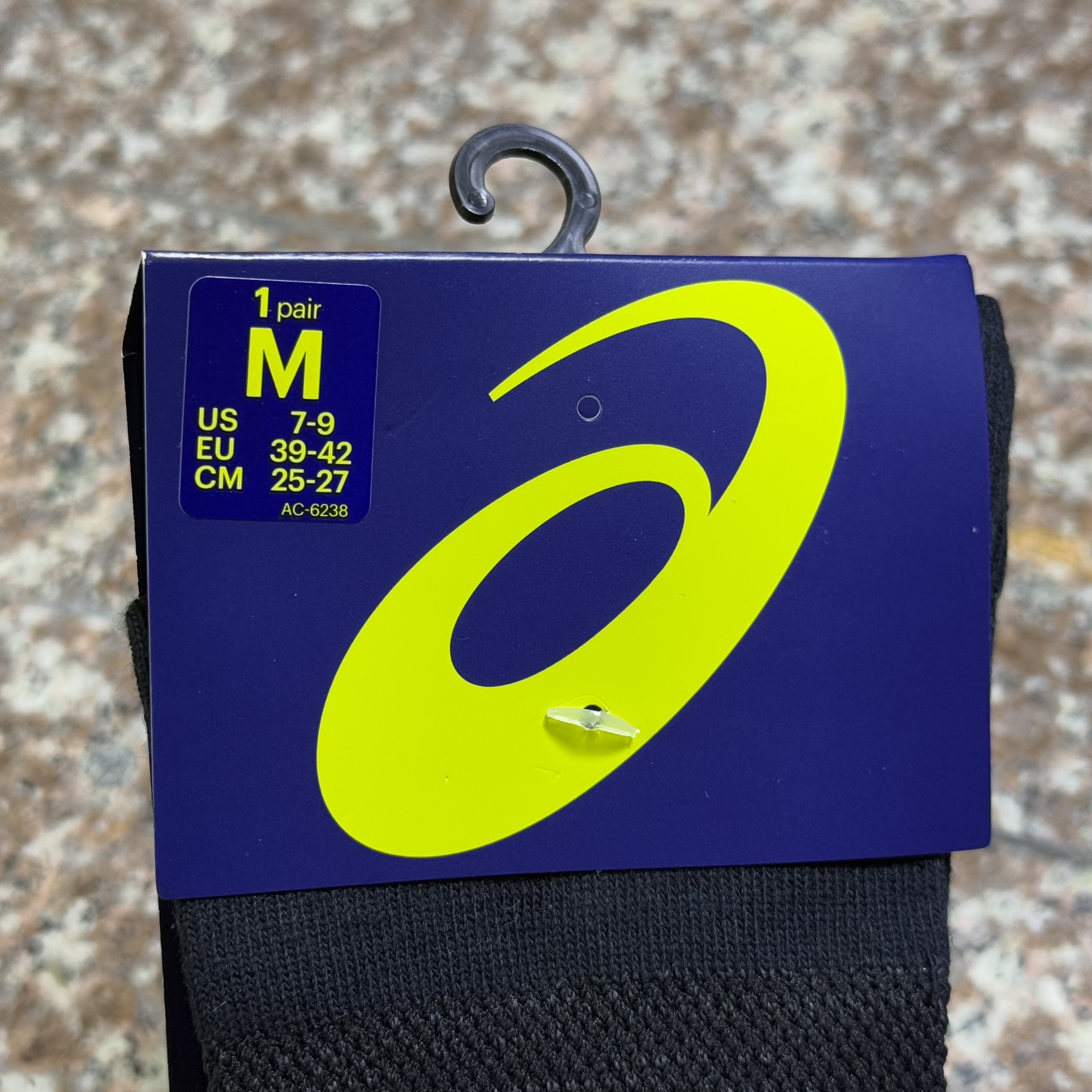 ถุงเท้า ASICS Court FF Crew Socks ‘BLACK’ (M,L)