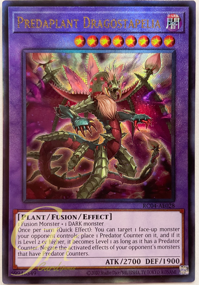 Yugioh [RC04-AE028] Predaplant Dragostapelia (Ultimate Rare)