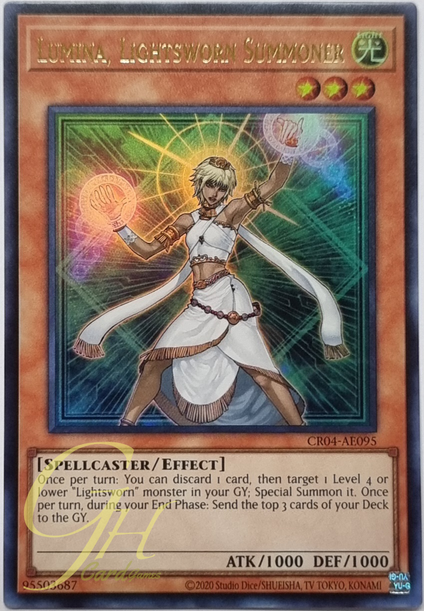 Yugioh [CR04-AE095] Lumina, Lightsworn Summoner (Ultra Rare)
