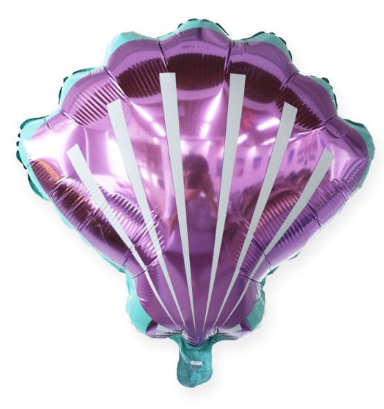 ลูกโป่งหอยเชลล์สีม่วง / Purple Shell Foil balloon