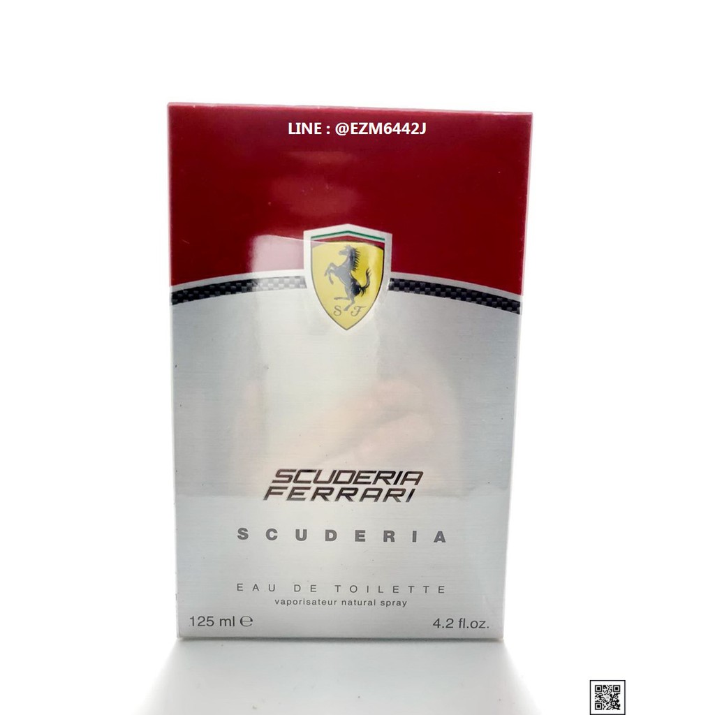 น้ำหอมแท้ FERRARI SCUDERIA EDT FOR MEN EAU DE TOILETTE SPRAY 125 ML ของใหม่ กล่องซีล เหมือนกับห้าง