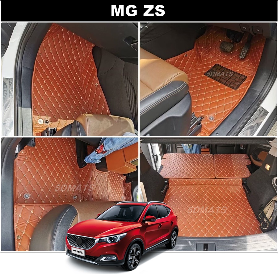 พรมปูพื้นรถยนต์ MG ZS พรม6D VIP แบบหนาพิเศษ เต็มคัน รวมแผ่นท้าย+แผ่นปิดเบาะ
