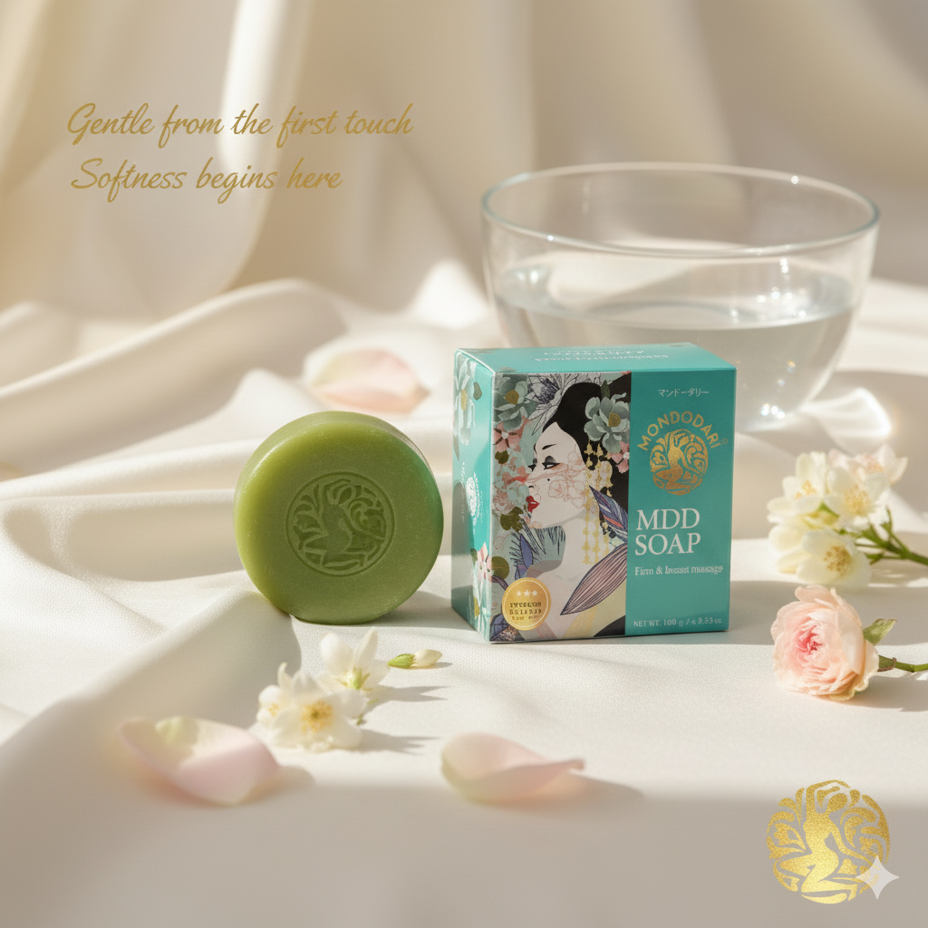 สบู่เอ็มดีดี มอนโดดาริ MDD SOAP 100g. | สบู่สมุนไพรนวัตกรรมคู่ ×2 ล้างง่าย บำรุงผิวอิ่มฟู ยกกระชับ