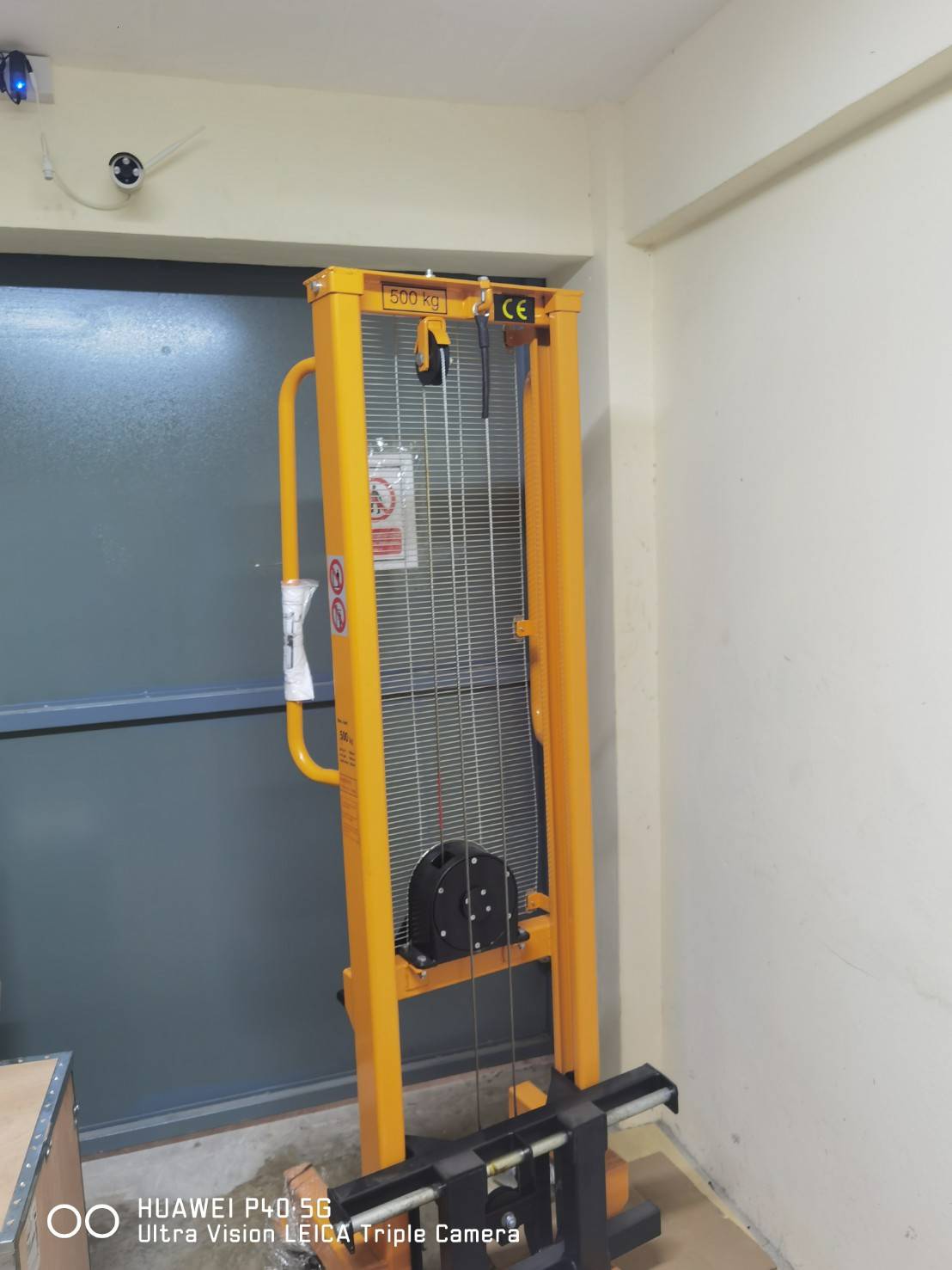 🌈รถเข็น รถลาก รถยกพาเรท Hand Stacker รอกมือหมุน รุ่น MF