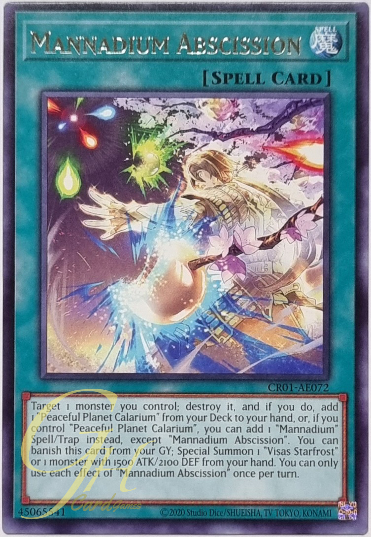 Yugioh [CR01-AE072] Mannadium Abscission (Rare)