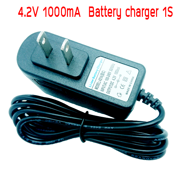 อะแดปเตอร์ชาร์จ 4.2V 1000mA ลิเธียมไอออน ลิเธียมโพลีเมอร์