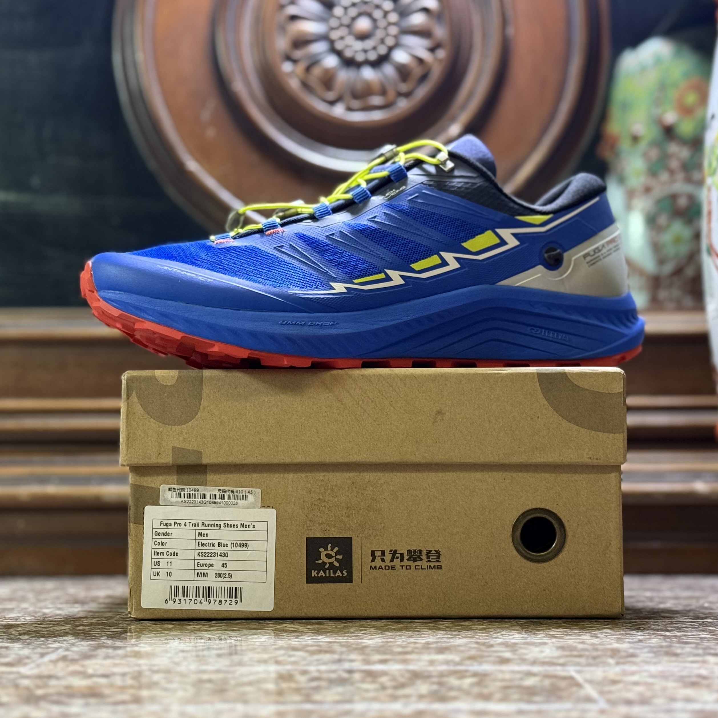 รองเท้าวิ่งเทรล Kailas Fuga Pro 4 Trail ‘BLUE’ (M10US)