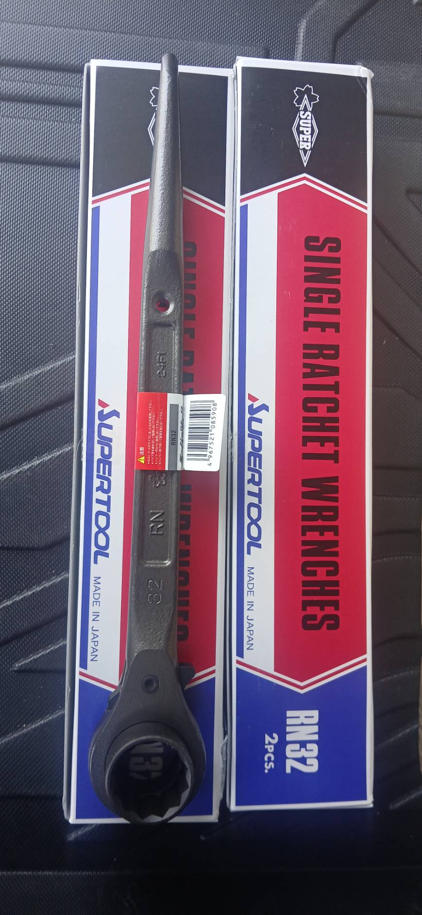SUPERTOOL ประแจบ็อกฟรีหัวเดี่ยวปลายแหลม 32 มิล #RN32 Made in Japan