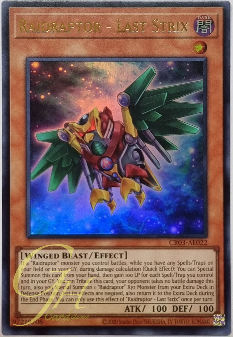 Yugioh [CR03-AE022] Raidraptor - Last Strix (Ultra Rare)
