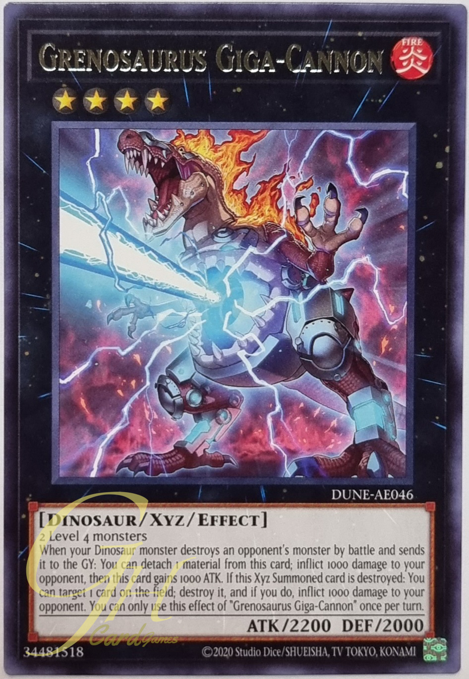 Yugioh [DUNE-AE046] Grenosaurus Giga-Cannon (Rare)