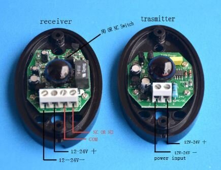 เซนเซอร์อินฟราเรดตรวจจับวัตถุ ผู้บุกรุก แบบอินฟาเรดระยะไกล 15 เมตร Active Infrared Beam Sensor