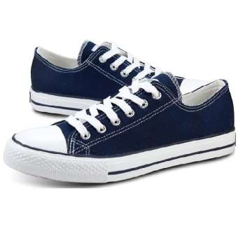 รองเท้าผ้าใบสไตล์ converse มี2สี สีขาวแถบแดง สีน้ำเงิน (C01)