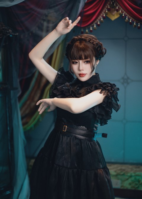 เดรสดำ คอสเพลย์ฮาโลวีน