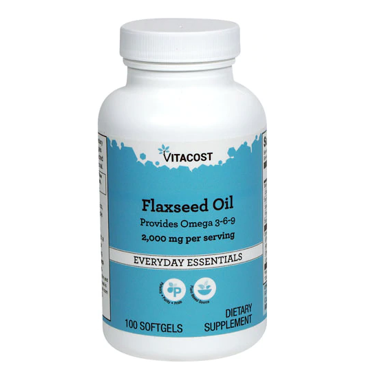 Vitacost Flaxseed Oil -- 2000 mg - 100 Softgels