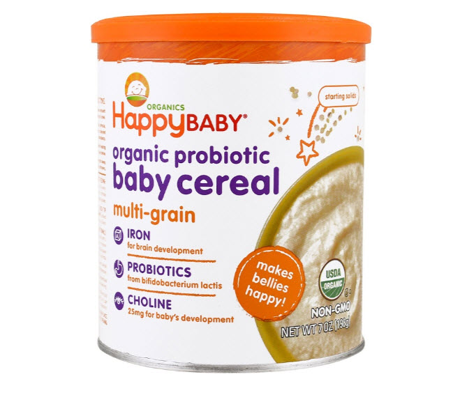 Nurture Inc. (Happy Baby), Organic Probiotic Baby Cereal, Multi-Grain, 7 oz (198 g)