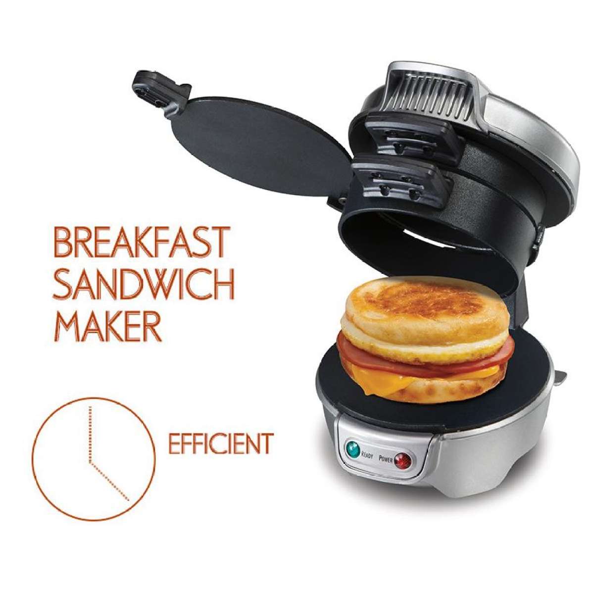 เครื่องทำแฮมเบอร์เกอร์ Hamburger Machineอาหารยามเช้า Silver Dmall