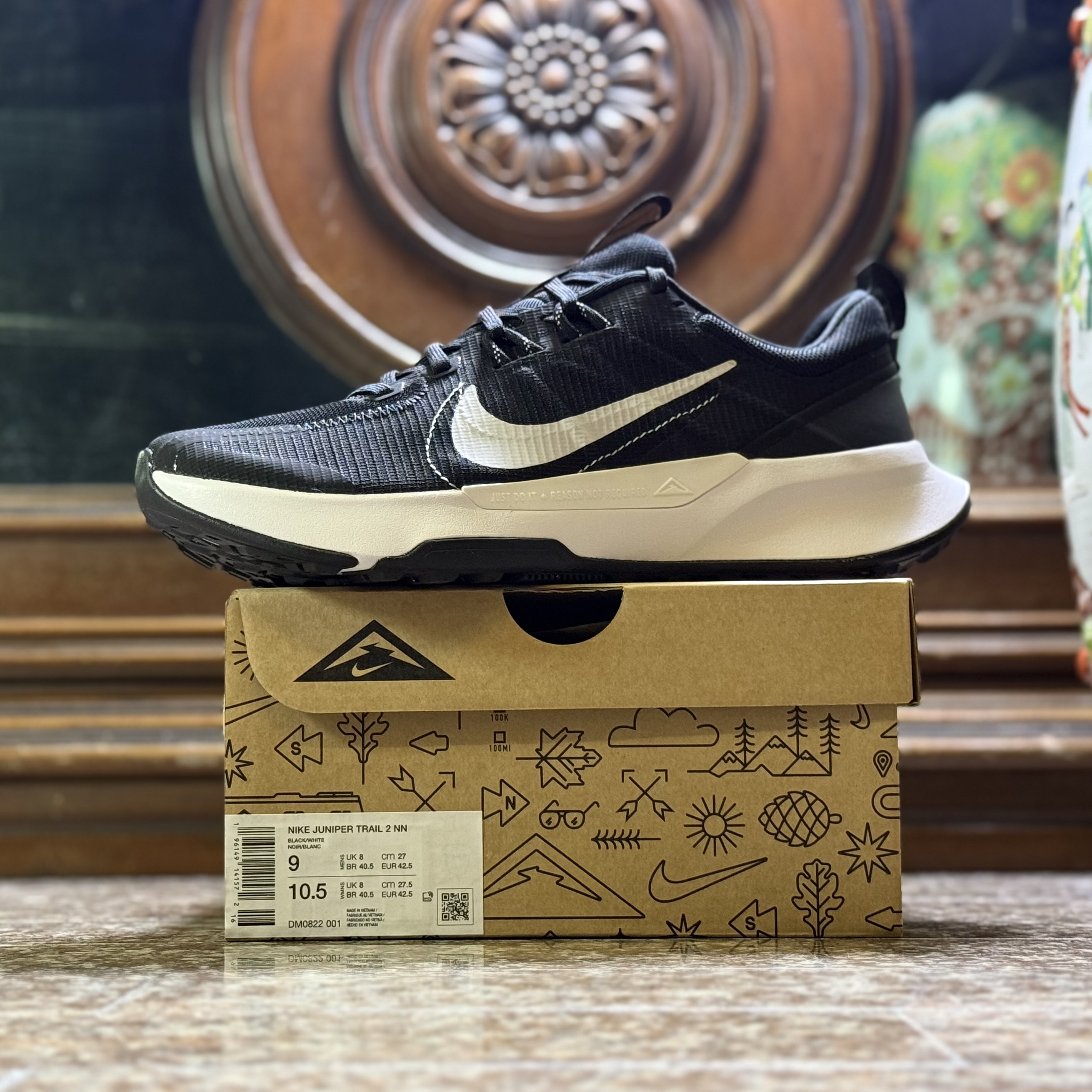 รองเท้าวิ่งเทรล Nike Juniper Trail 2 ‘BLACK’ (M9/10US)