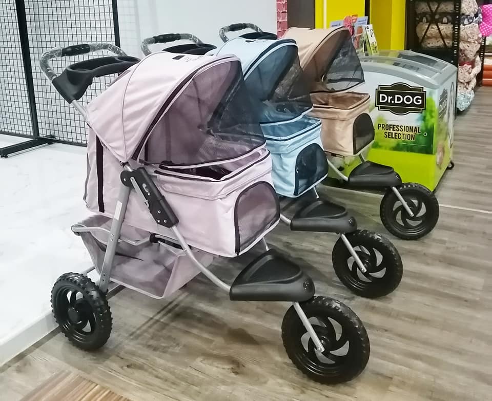 รถเข็นสัตว์เลี้ยง แบบ 3 ล้อ 4 ล้อ