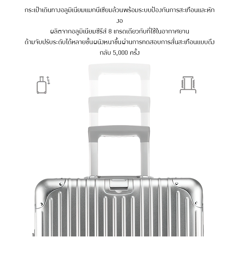 ✨ กระเป๋าเดินทางอลูมิเนียมผสมแม็กนีเซียมคุณภาพสูงจากเยอรมนี ✨ TVB