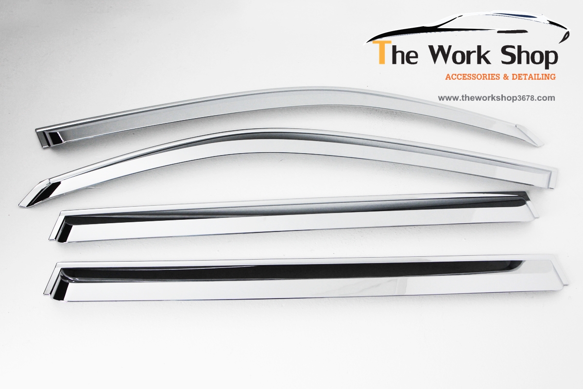 Chrome Door Visor for Rexton - กันสาดแบบโครเมี่ยม