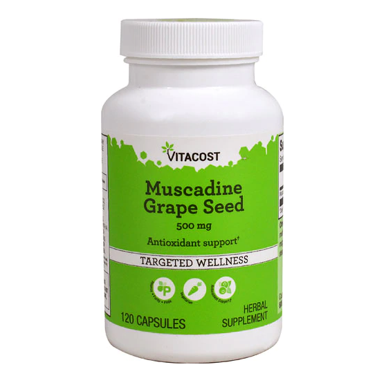 Vitacost Muscadine Grape Seed 500 mg 120 Capsules