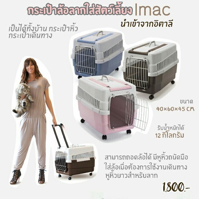 กล่องล้อลากใส่สัตว์เลี้ยง