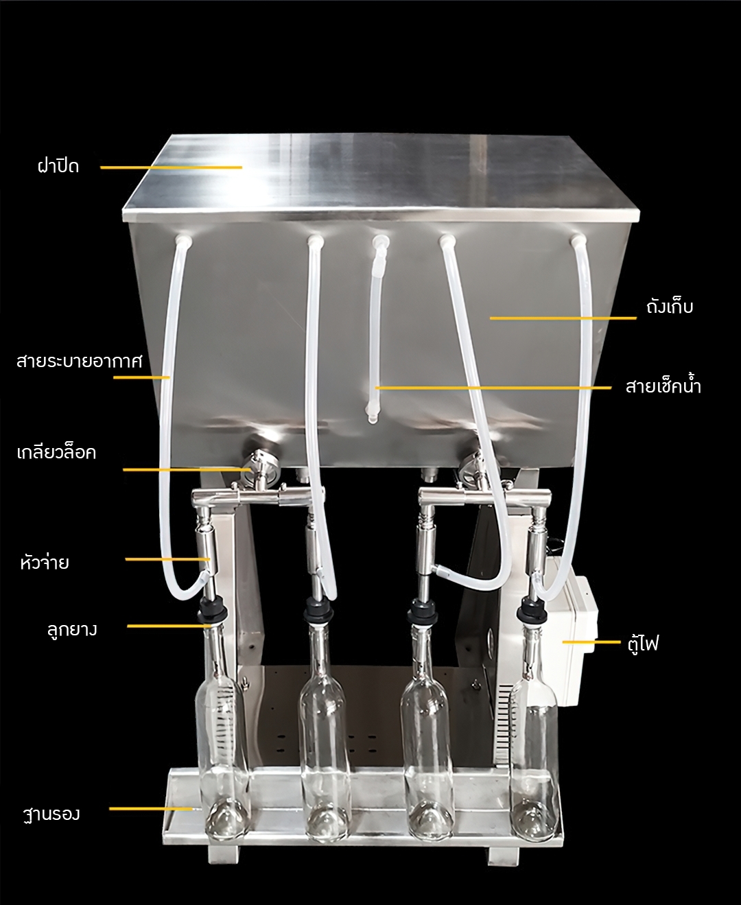 17173 เครื่องบรรจุเหล้า สุรา น้ำ/ซอส/น้ำส้มสายชู/น้ำมันสำหรับบริโภค HY0407