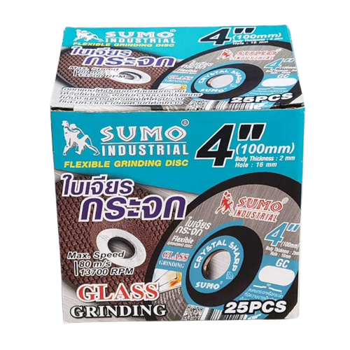 ใบเจียรกระจก 4" หนา 2 มิล รุ่น GC80 SUMO