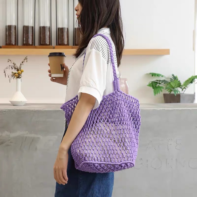 กระเป๋าถัก กระเป๋าสะพาย กระเป๋าเกาหลี กระเป๋าคาเฟ่ 💞