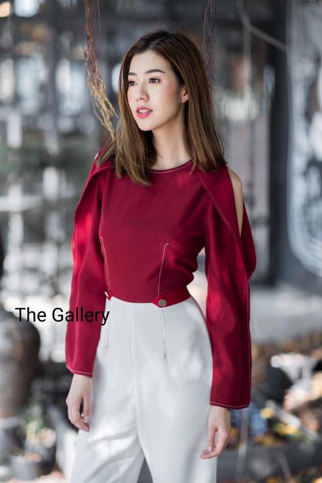 ชุดจั้มสูทขายาวตัดต่อสี