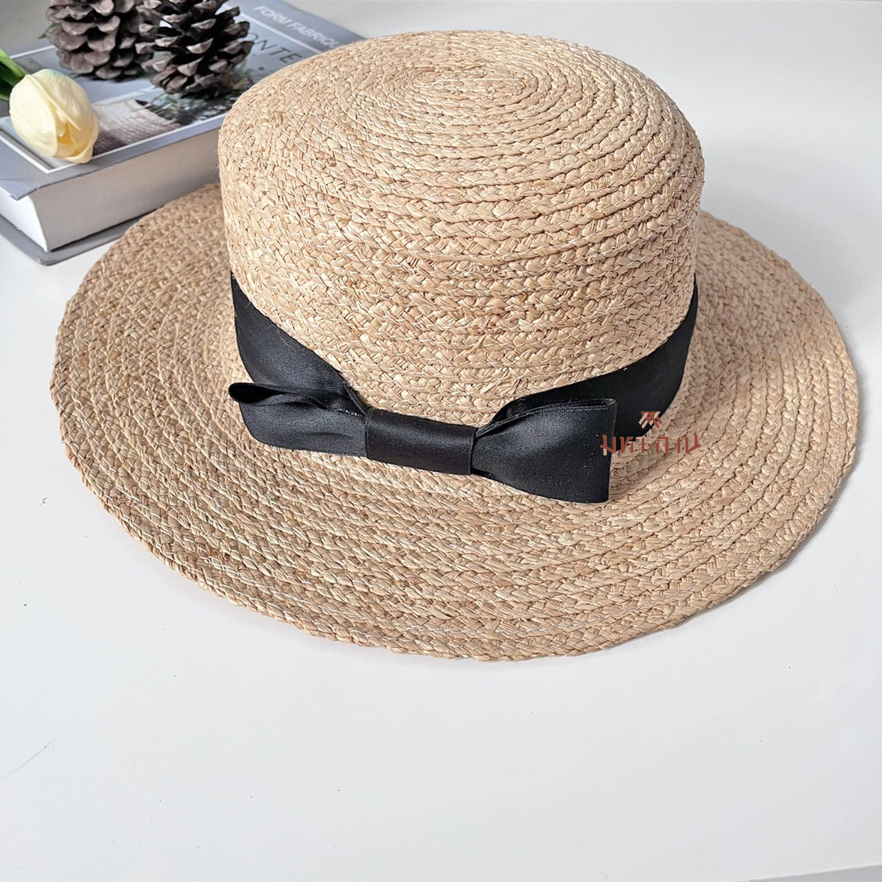 หมวกสาน หมวกวินเทจ หมวกปานามา หมวกไปทะเล หมวกแต่งโบว์👒