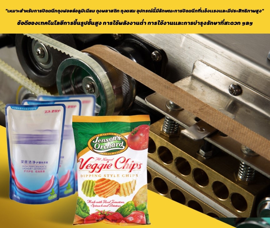 🌈12504 เครื่องซีลถุง แบบสายพานแนวตั้ง FR-900L