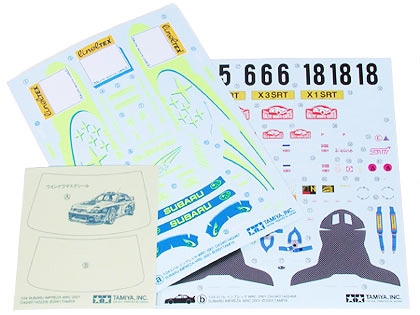 1/24 SCALE SUBARU IMPREZA WRC 2001