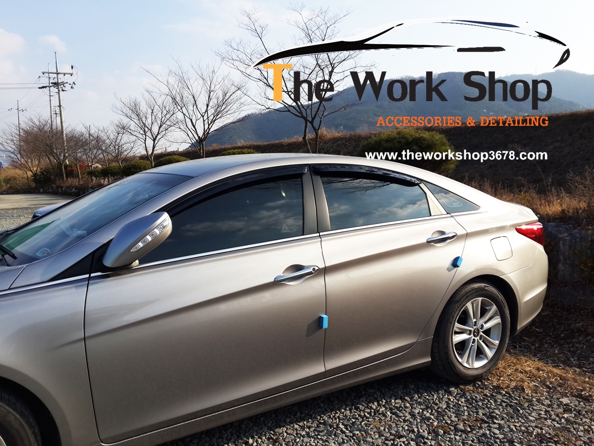 Smoke Door Visor for Sonata ( กันสาดสีดำ )