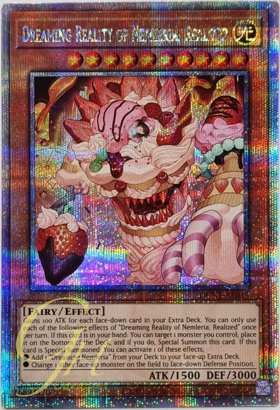 Yugioh [DUNE-AE015] Dreaming Reality of Nemleria, Realized (Quarter Century Secret Rare)