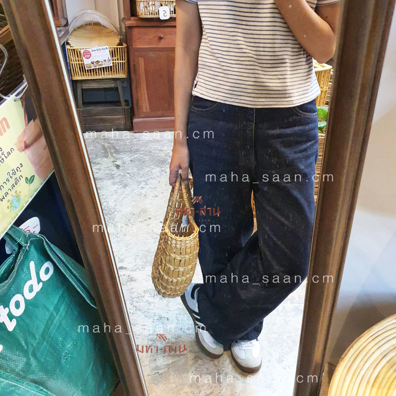 กระเป๋าผักตบชวา ถือ ของฝาก งานแฮนด์เมด💕