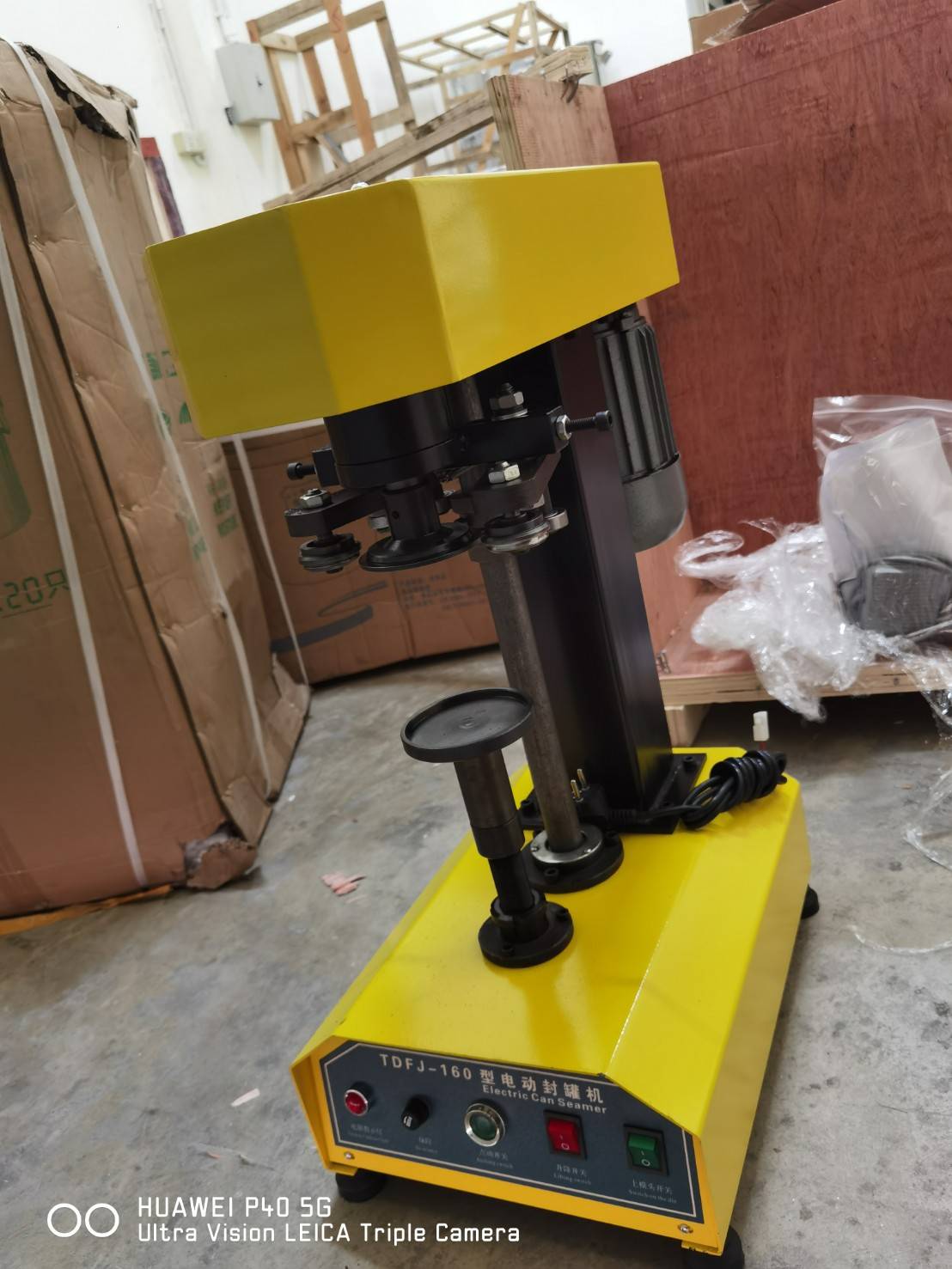 เครื่องปิดฝากระป๋อง กึ่งอัตโนมัติ ระบบไฟฟ้า