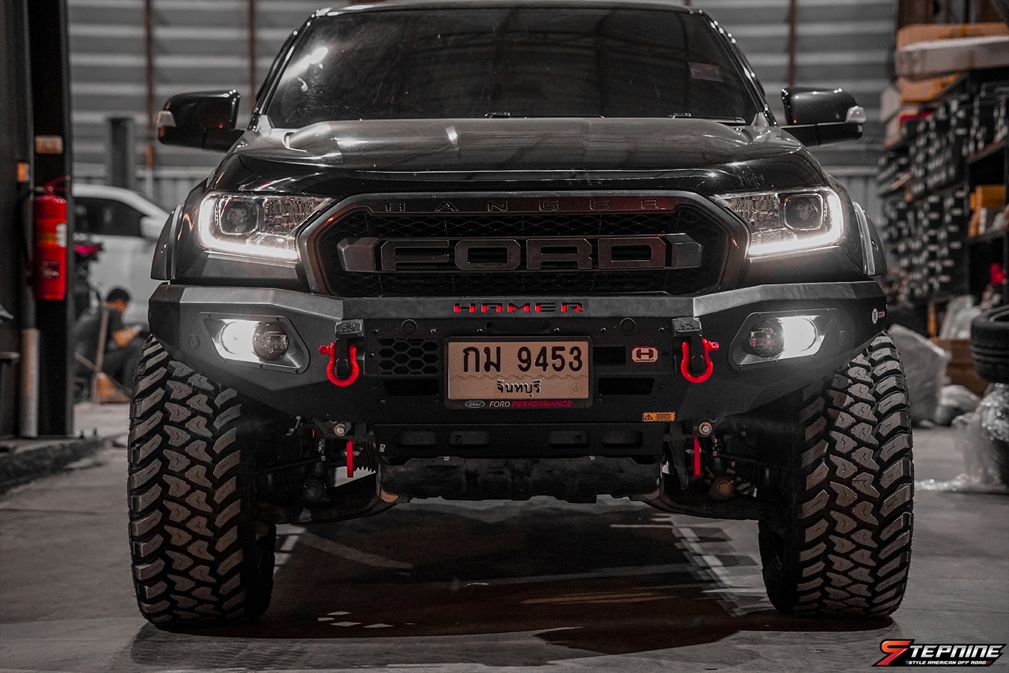 FORD RANGER จองคิวมาจากจันทบุรี ชุดแต่ง HAMER รอบคันที่ STEP9