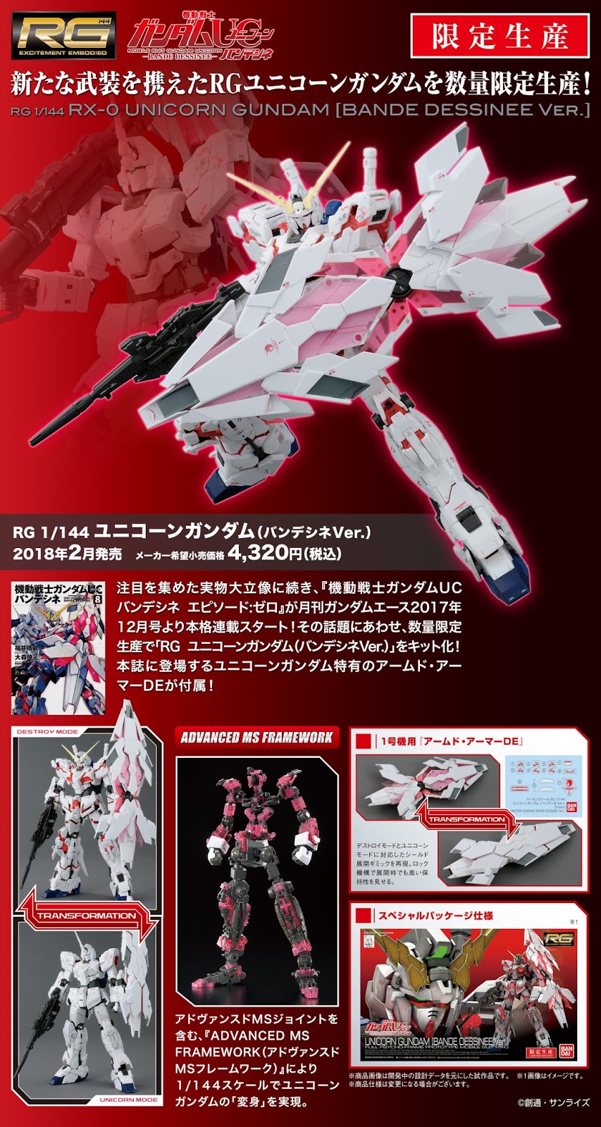 RG 1/144 RX-0 Unicorn Gundam [Bande Dessinee Ver.]