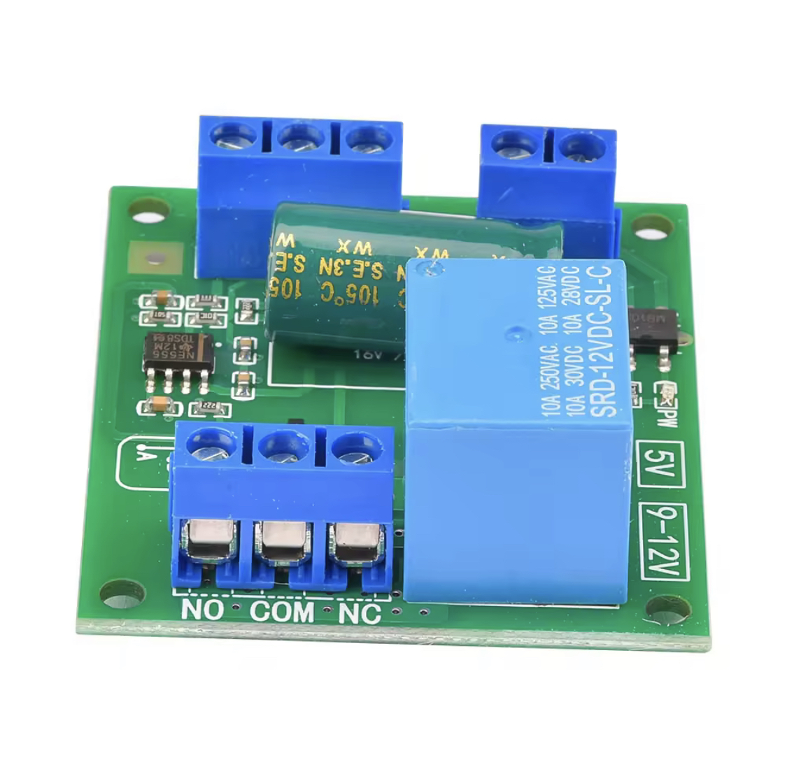 โมดูลควบคุมระดับน้ำอัตโนมัติด้วยรีเลย์ (Liquid Sensor Switch) 5 v, 12 v