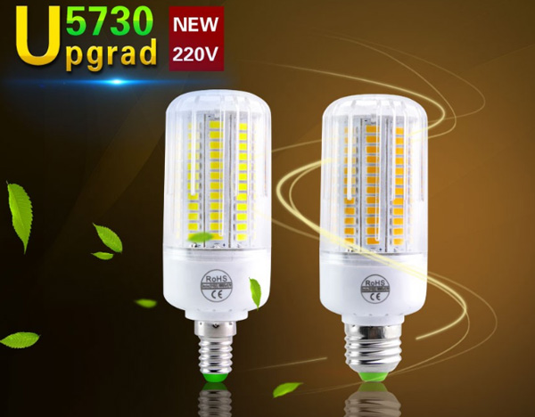 หลอดไฟ LED ทรงข้าวโพด 15 วัตต์ แสงเหลือง (Warmwhite) ขั้วเกลียว E27