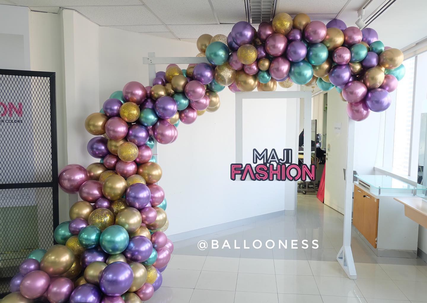 Set Backdrop Chorme balloon / เซตลูกโป่งโครม