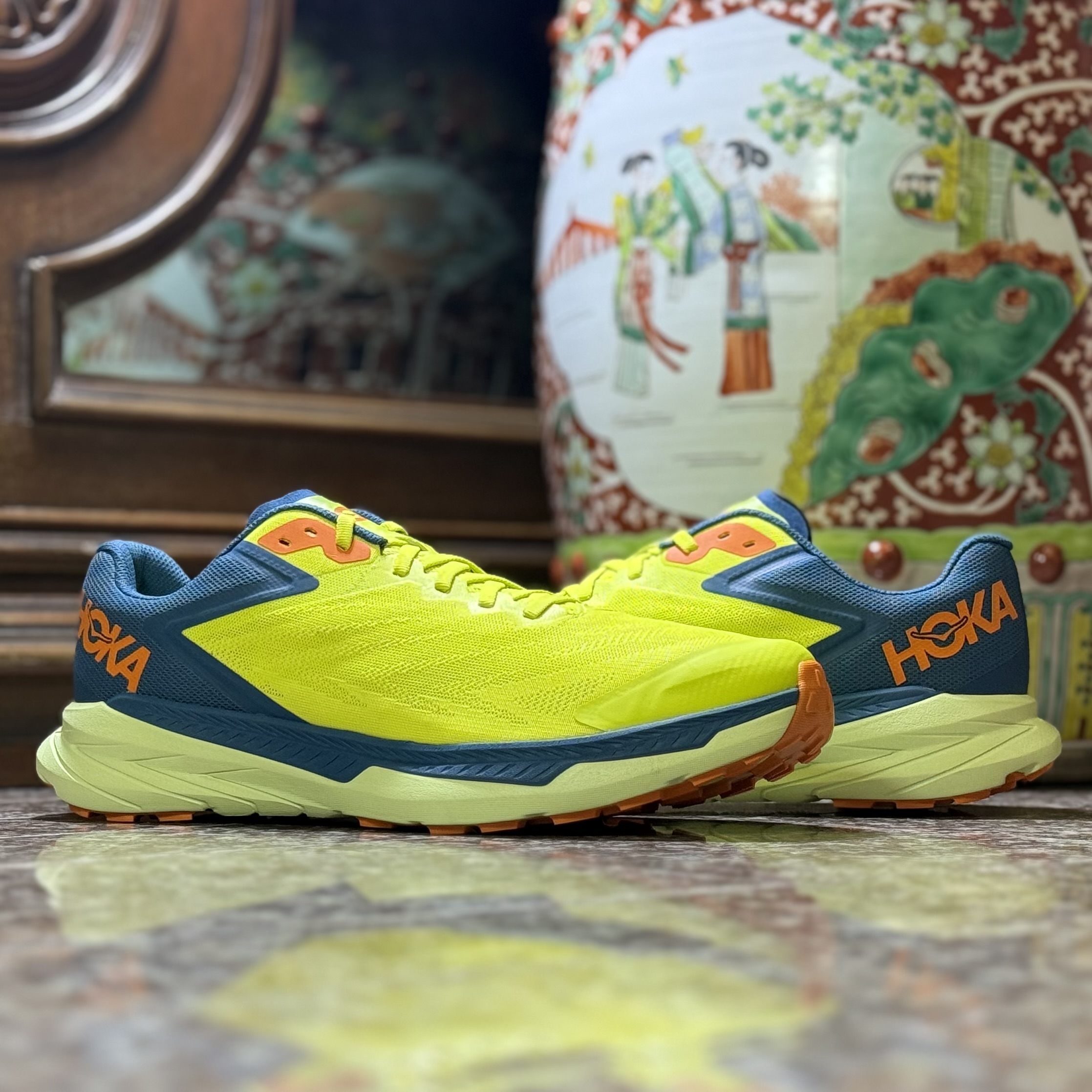 รองเท้าวิ่งเทรล HOKA Zinal ‘Evening Primrose’ (M11.5US)